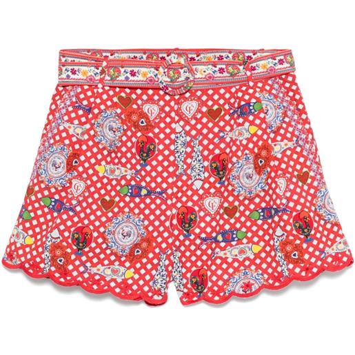 Camilla shorts faith luck and justice - rosso