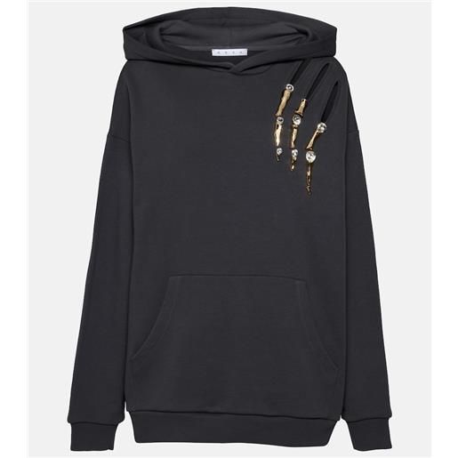 Area felpa claw con cappuccio e cut-out
