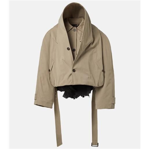 Balenciaga trench in twill di cotone