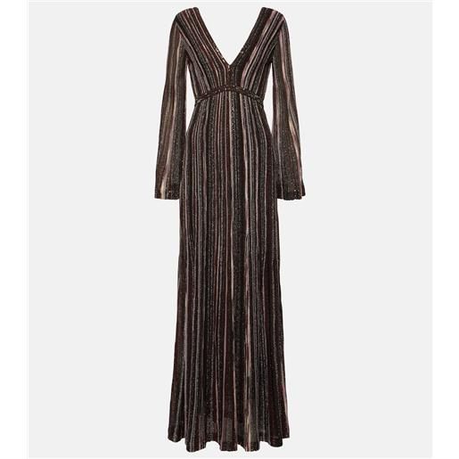 Missoni abito lungo con paillettes