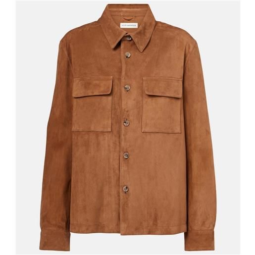 Nour Hammour camicia jude in suede