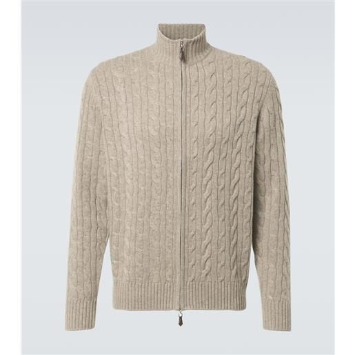 Arch4 cardigan in cashmere a trecce