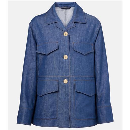 'S Max Mara giacca ginny in twill di cotone e lino