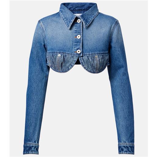 Jean Paul Gaultier giacca di jeans cropped