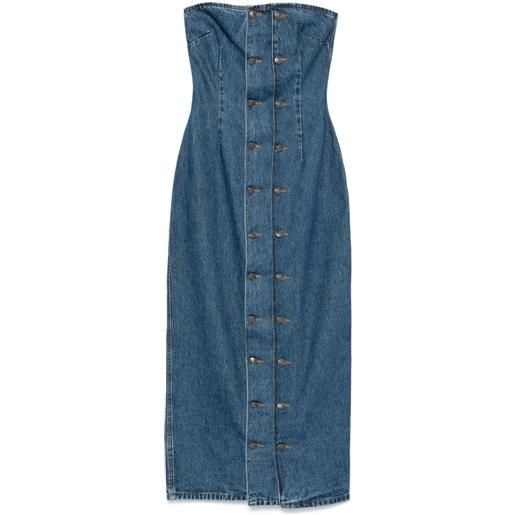ROTATE BIRGER CHRISTENSEN abito denim - blu