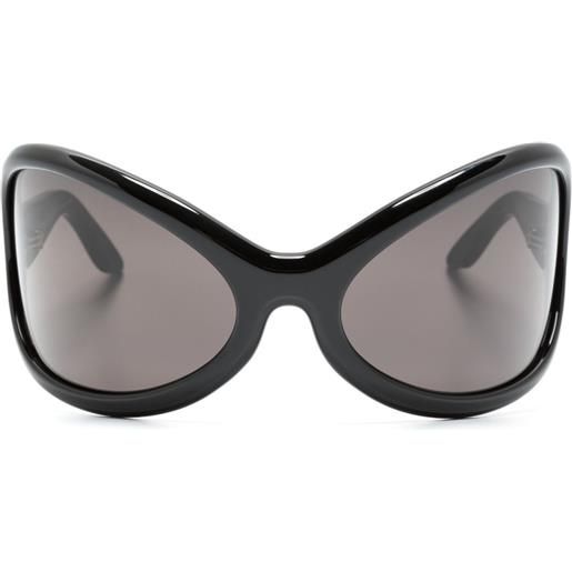 Acne Studios occhiali da sole tondi oversize - nero