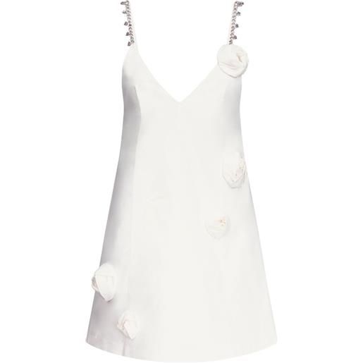 AREA abito corto in popeline - bianco