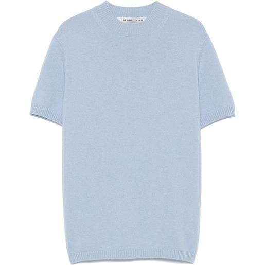Carven t-shirt in maglia - blu