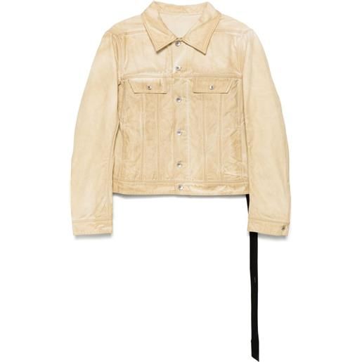 Rick Owens DRKSHDW giacca trucker - toni neutri