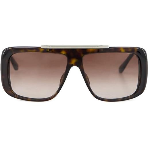Alexander McQueen Eyewear occhiali da sole oversize - marrone
