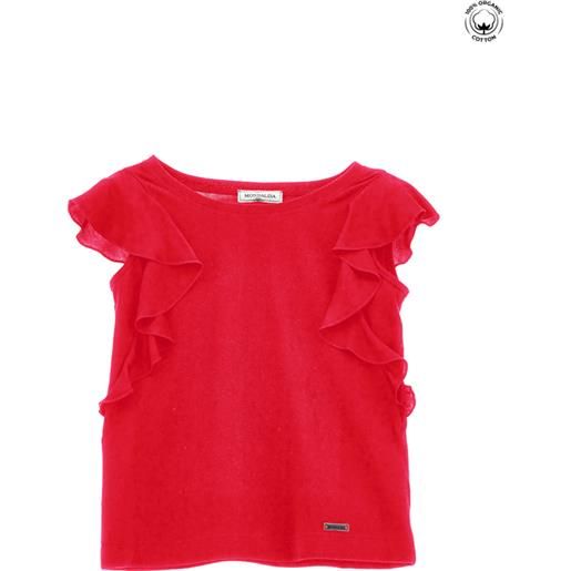 Monnalisa canotta jersey con galette