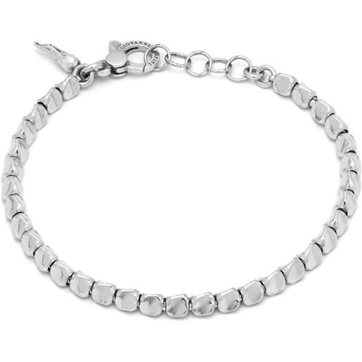 Giovanni Raspini / uomo / bracciale pepite misura m / argento - 11348
