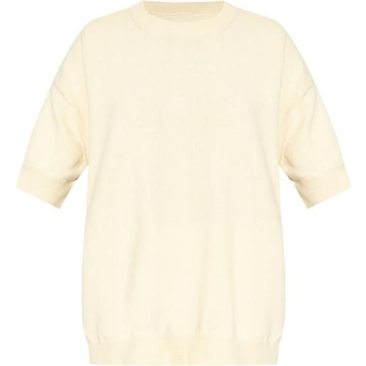 Jil Sander t-shirt girocollo - toni neutri