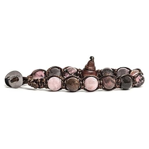 Bracciale in tormalina nera donne, bracciale uomo, bracciale con