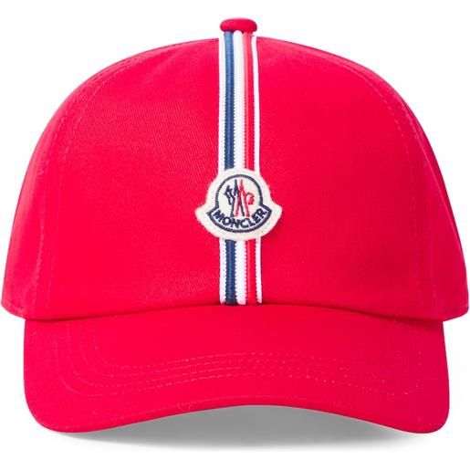 Moncler Enfant cappello da baseball in cotone con logo