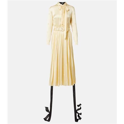 Balenciaga abito midi in seta