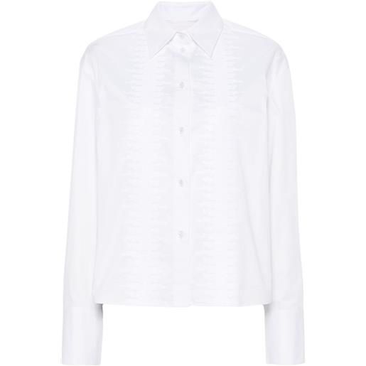 Genny camicia con paillettes - bianco