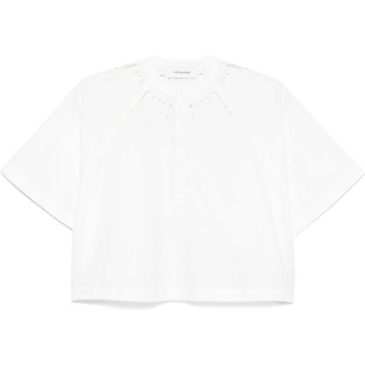 Yves Salomon blusa con dettaglio cut-out - bianco
