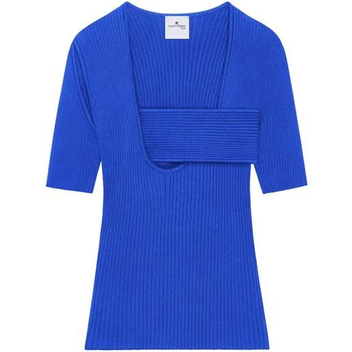 Courrèges maglione infinity - blu