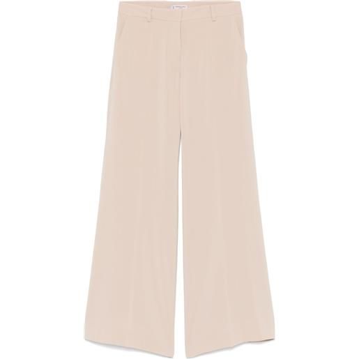 Alberto Biani pantaloni a palazzo in crêpe - toni neutri