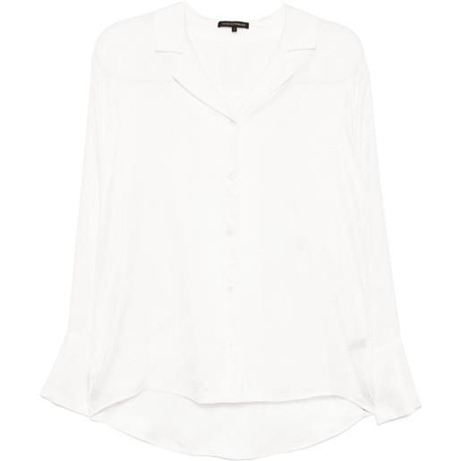 Kiki de Montparnasse top pigiama con effetto jacquard - bianco
