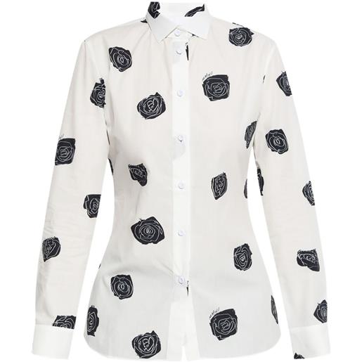Marni camicia con stampa - bianco