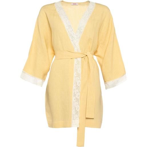 ERES top colline in lino - giallo