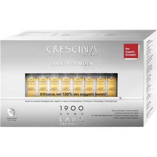 Crescina labo Crescina isole follicolari super formula 1900 uomo 40 fiale 3,5ml