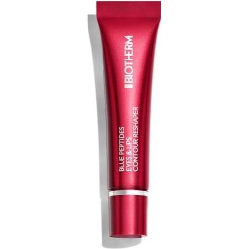Biotherm blue peptides eyes & lips reshaper balm 15 ml trattamento mirato doppia azione occhi e labbra