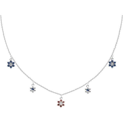 PDPAOLA collana bimba in argento con fiori