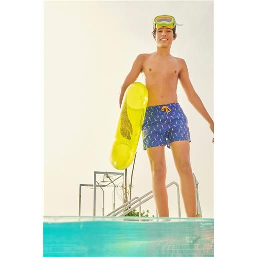 Ysabel Mora pantaloncini da bagno bambino con stampa tucano