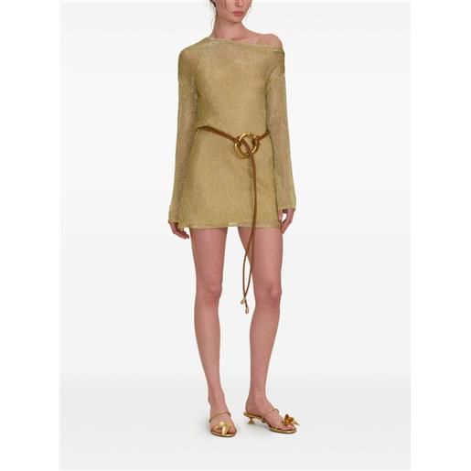 Cult Gaia abito corto karishma - oro
