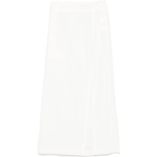 Issey Miyake gonna midi pressed form - bianco