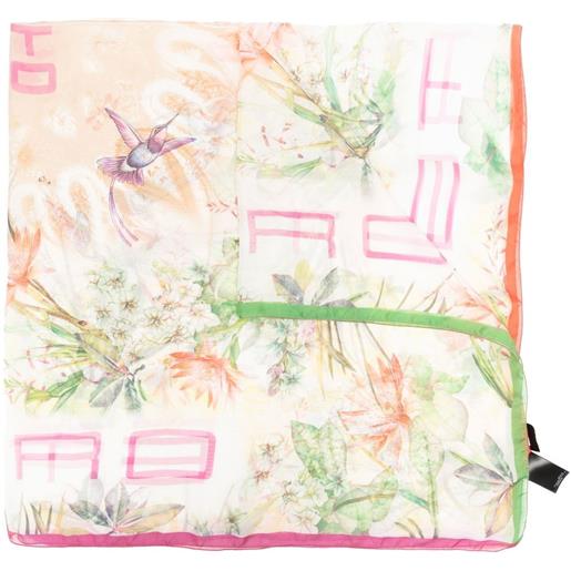 ETRO foulard a fiori - arancione