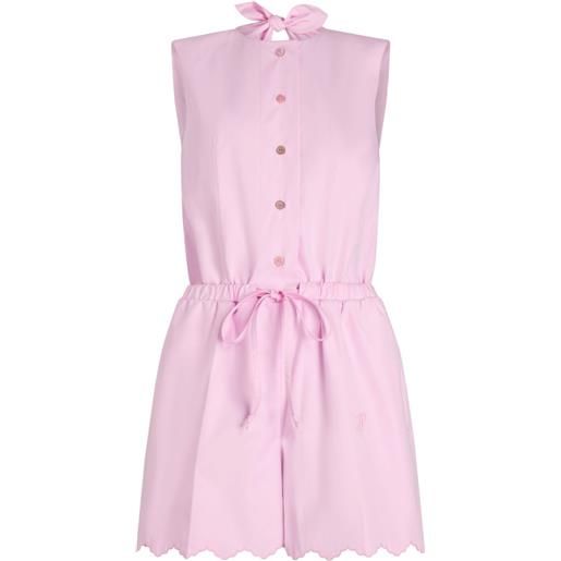 Patou tuta corta in popeline di cotone - rosa