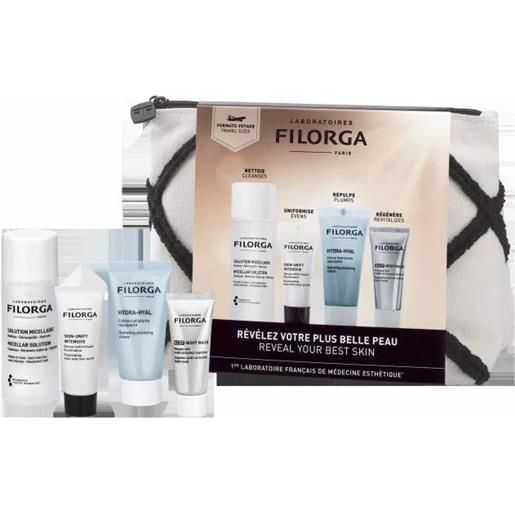 LABORATOIRES FILORGA C.ITALIA filorga discovery kit summer micellar solution 50 ml+ skin unify intensive 7 ml + hydra hyal cream 15 ml + ncef night mask 15 ml