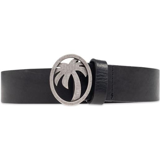 Palm Angels cintura in pelle - nero