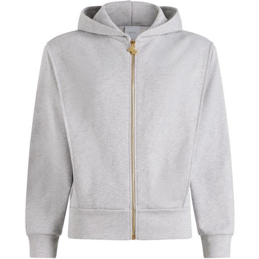 Patou felpa in cotone biologico con cappuccio - grigio