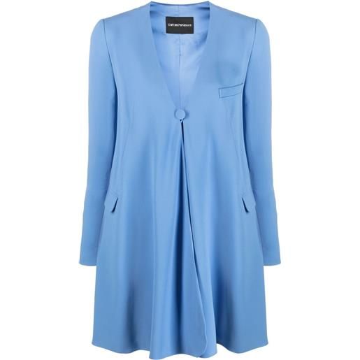 Emporio Armani blazer monopetto oversize - blu