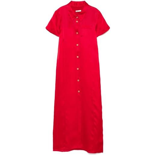 KHAITE abito lungo effy - rosso