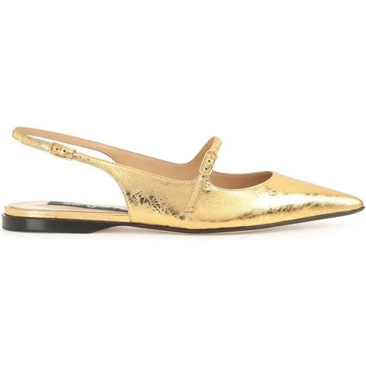Sergio Rossi ballerine godiva - oro