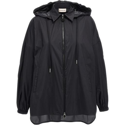 Moncler parka con cappuccio - nero