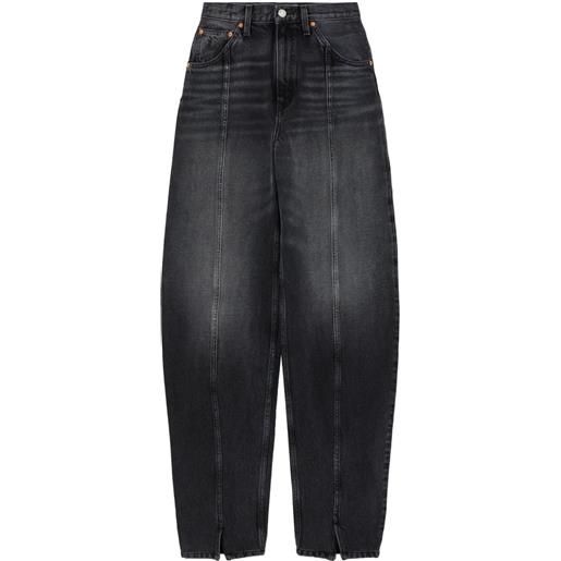 RE/DONE jeans tailored jean a vita alta - nero
