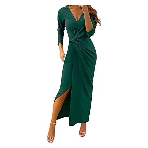 Generico offerte donna abiti estivi cerimonia abiti lunghi scollati dietro vestito estivo donna corto mare vestiti estivi a fiori cotone vestiti boho chic donna moda vestiti con spalline 2025 special deals