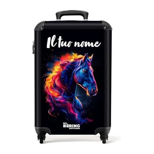 Valigia Per Bambini NoBoringSuitcases - Trolley 55x40x20 Cm, Personalizzabile, Stampa Cane