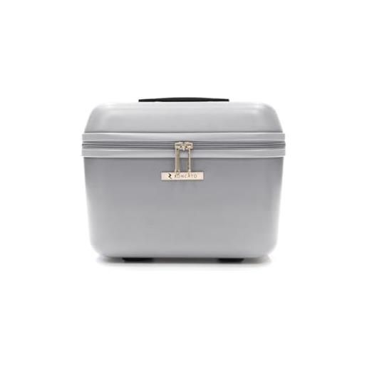 R Roncato trolley fibra, espandibile (argento, beauty case)