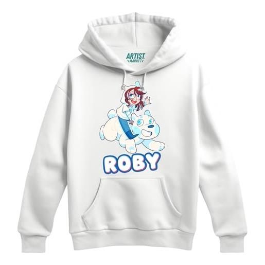 Felpa Roby Polar Bear Felpa Con Cappuccio Roby Polar Bear Unisex