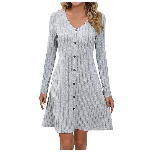 Cocila vestito discoteca donna sexy abito senza spalline vestiti donna taglie forti eleganti vestito bianco donna estivo vestito donna estivo elegante 2024 offerte natale lampo (grey, xxl)