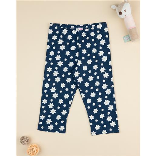 Prénatal leggings 3/4 blu bimba margherite