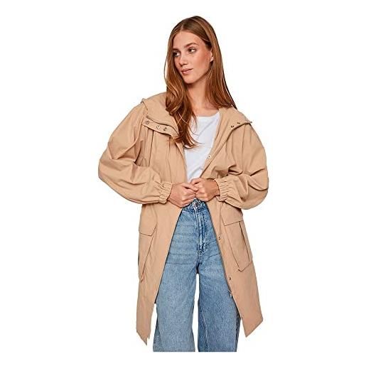 Vila visiliana long parka jacket-noos, sesame, 48 donna